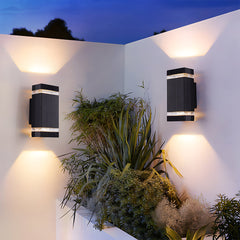 Modern IP65 Black Up Down Outdoor Wall Light