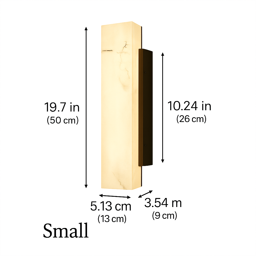 Marble-Inspired Dual-Purpose Wall Light: Elegant Indoor & Outdoor Lighting
