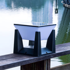 Simple  Solar Power Black Outdoor LED Wall/Floor Lights