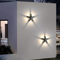 Creative Star Shape LED Outdoor Wall Light warm light soft light