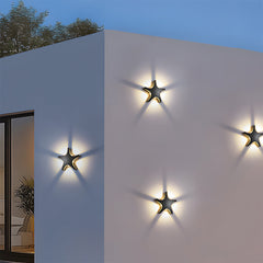 Creative Star Shape LED Outdoor Wall Light warm light soft light
