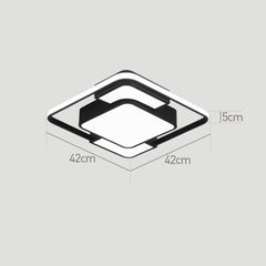 Modern Simple Square Shape LED Flush Mount Ceiling Light