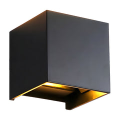 LED Rectangle Black Outdoor Wall Lamp IP65