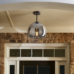 Retro Copper Glass Modern Ceiling Lights