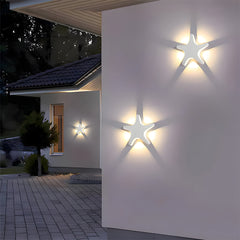 Creative Star Shape LED Outdoor Wall Light warm light soft light