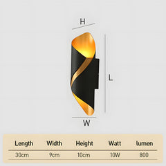 Modern Spiral Creative LED Outdoor Wall Light
