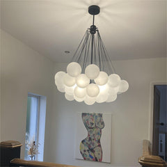 Modern Hanging Glass Cluster Bubble Chandelier Light