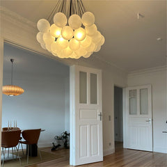 Modern Hanging Glass Cluster Bubble Chandelier Light