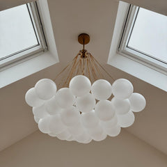 Modern Hanging Glass Cluster Bubble Chandelier Light