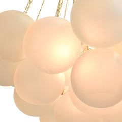 Modern Hanging Glass Cluster Bubble Chandelier Light